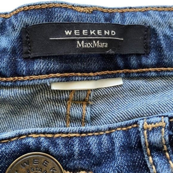 Weekend MaxMara Straight Fit Blue Jeans Size 0 - Picture 2 of 9